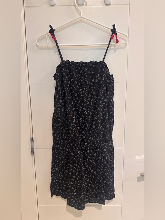 GAP Other - GAP Kids Black Floral Spaghetti Strap Romper
